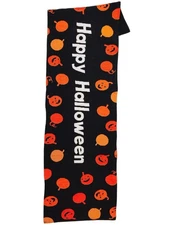 Midnight Market Halloween Table Runner Orange Pumpkins 13x54
