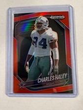 Charles Haley 2025 Panini Prizm Black Football Red Prizm /299 Dallas Cowboys #35