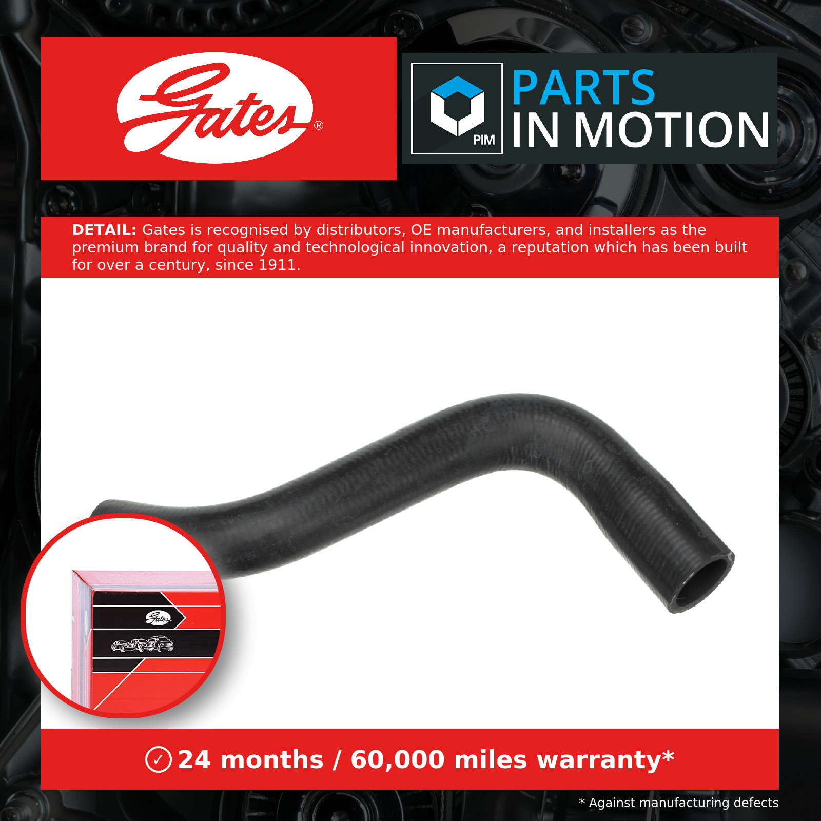 GATES-OE 02-1859 Heater Hose for MERCEDES-BENZ - Image 4