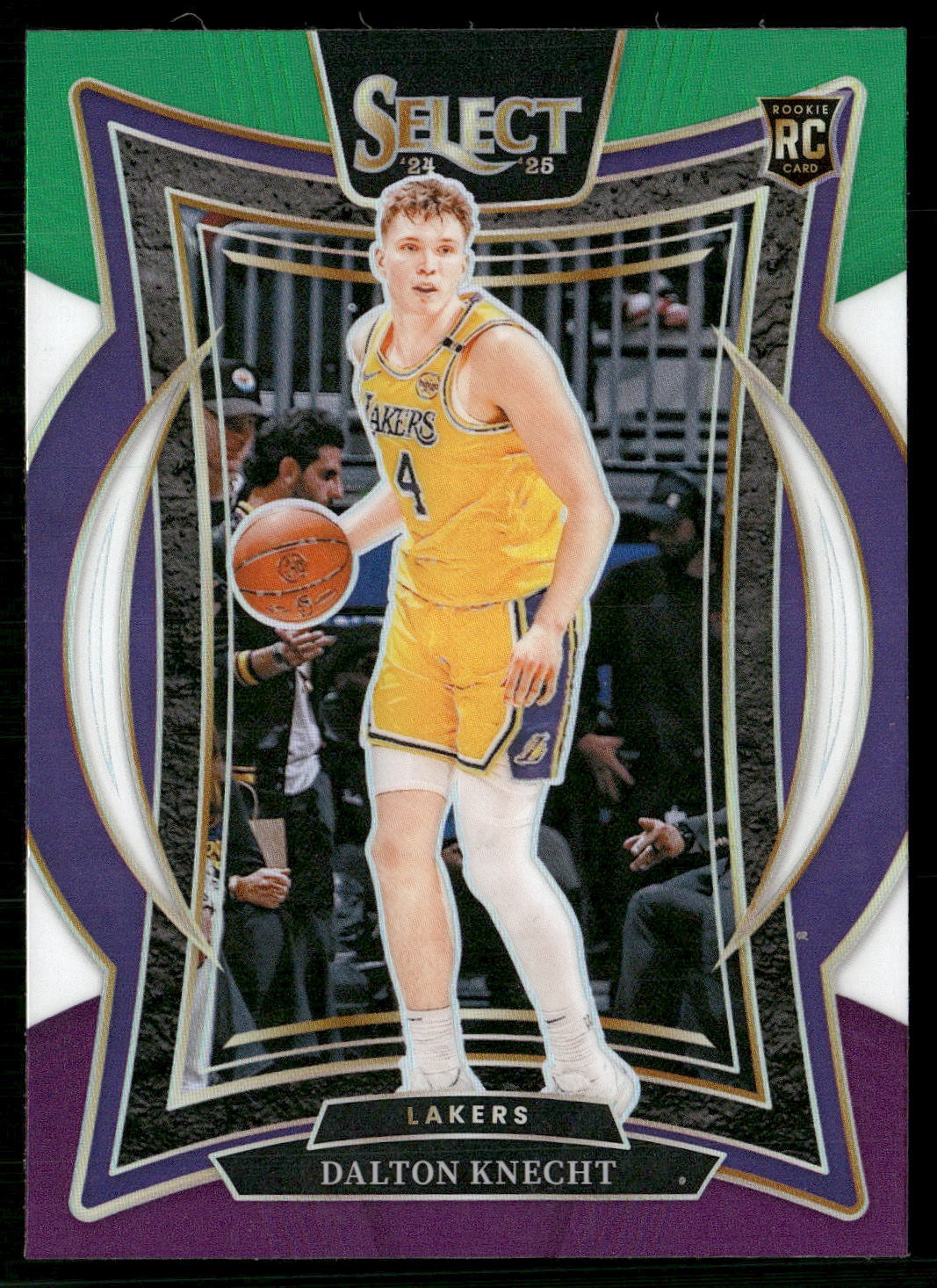2024-25 Panini Select #91 Dalton Knecht Green White Purple Prizm