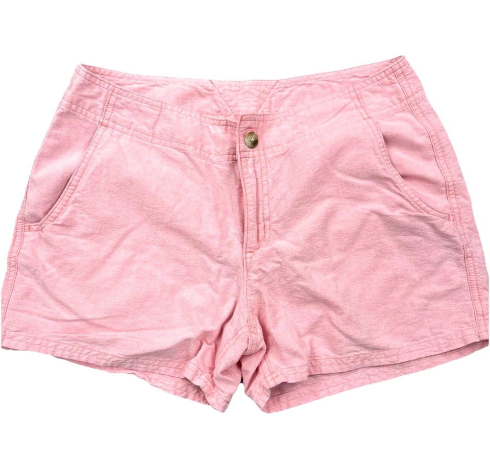 Pantalones Cortos Columbia PFG Mujer 8 Rosa Chino tiro medio sarga pesca ligera damas Foto 2 de 4