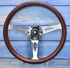 Nardi 14 Inch Classic Wood Polished Steering Wheel
