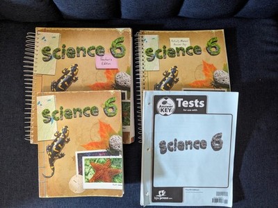 BJU Press Science 6 Fourth Edition Teacher's Edition Answer Key Ring/Wire Bound