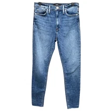 Hudson Jeans Barbara Super Skinny High Rise Denim Blue Womens Size 27