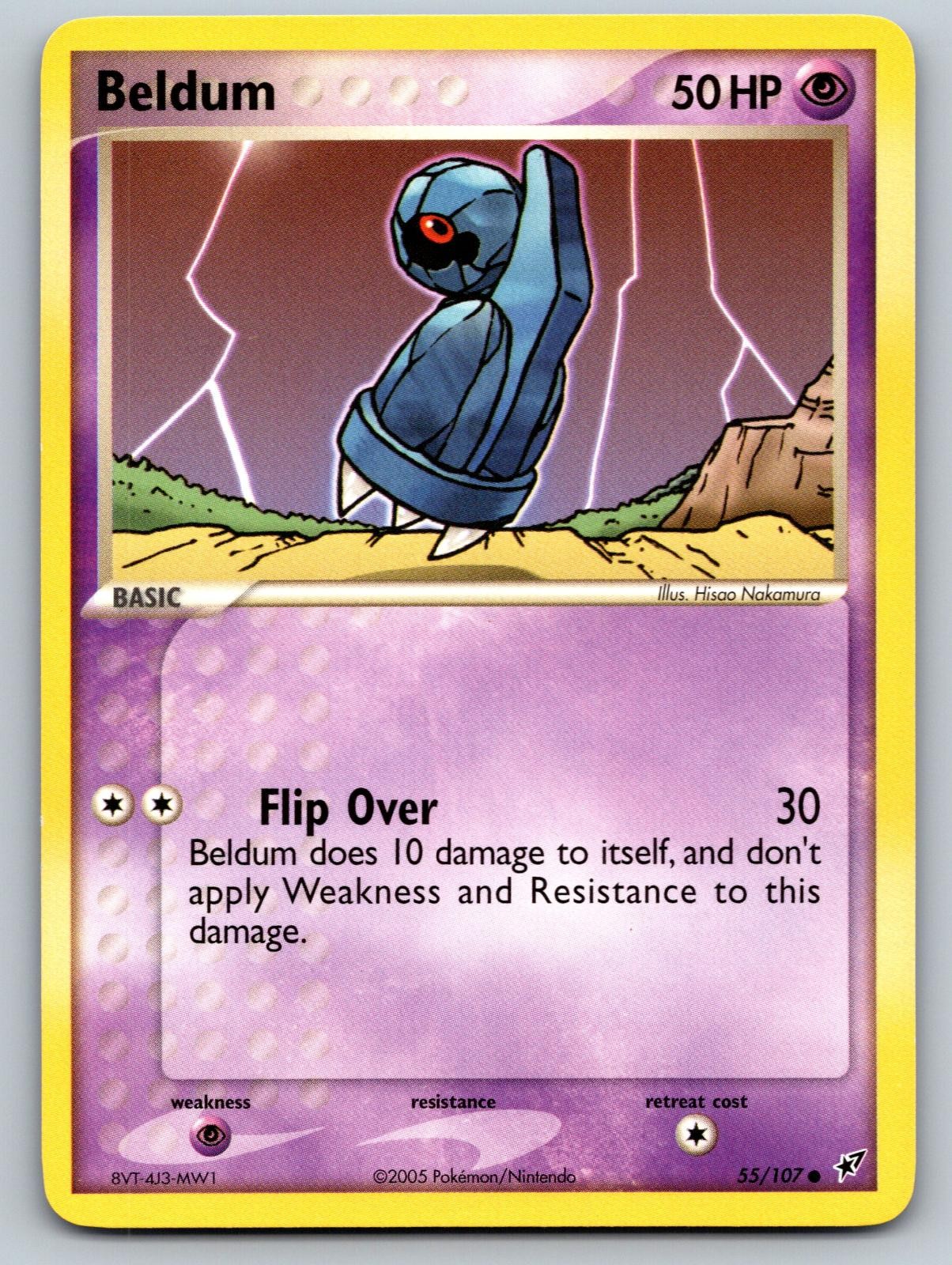 Beldum 55/107 Common Deoxys Pokemon Near Mint