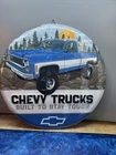 Chevrolet Truck Metal Sign K10 Garage Parts Tools Vintage Style Chevy Wall Decor