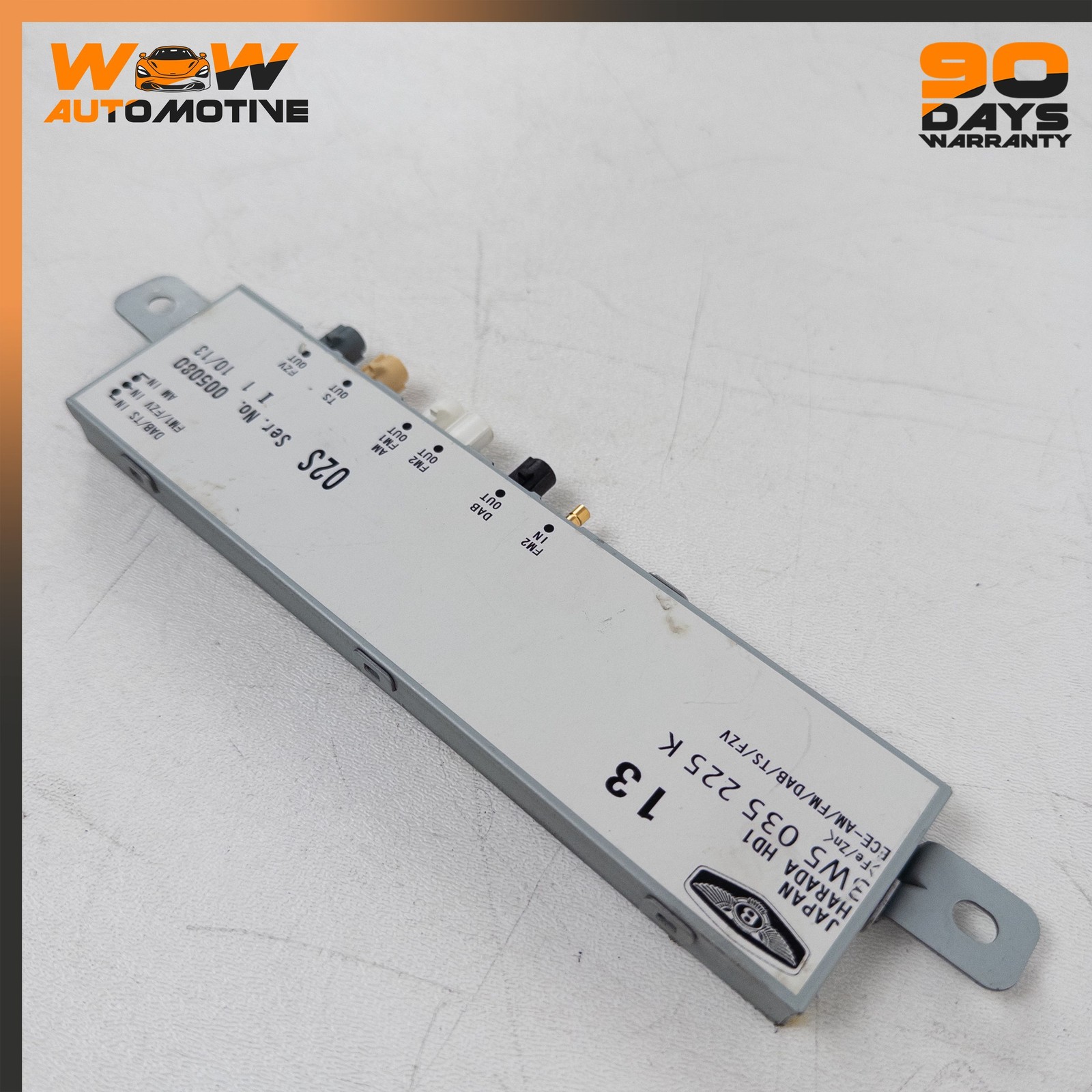 06-19 BENTLEY FLYING SPUR REAR ANTENNA BOOSTER CONTROL MODULE 3W5035225K OEM