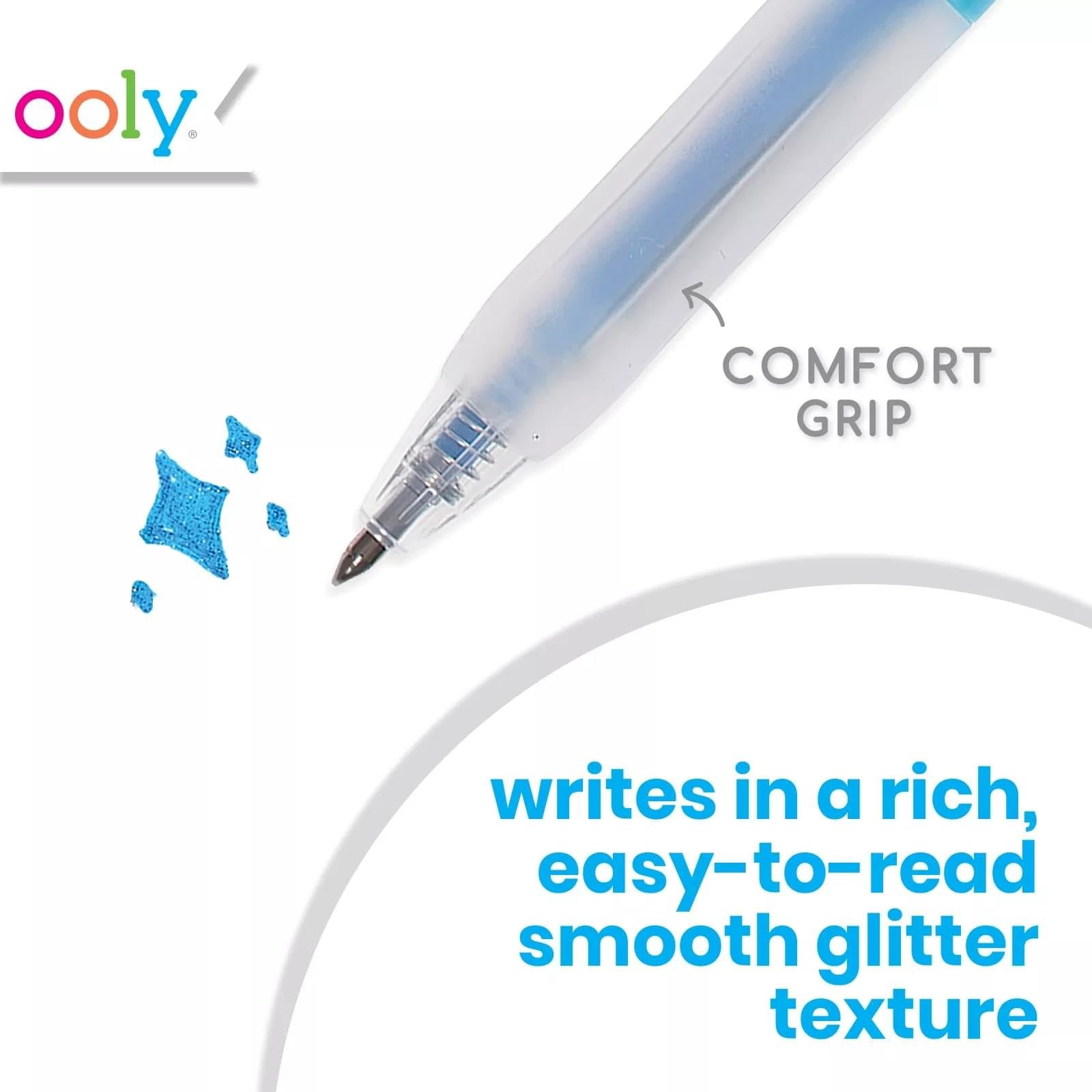 Oh My Glitter Gel Pens - Set of 12 Cute School and Art Supplies for Girls, Pl...