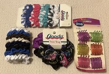 Lot Of Vintage 1990s  Y2K Goody Twist Wrap Scrunchies Clips Hair Ties Ponytail