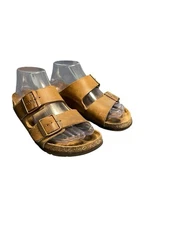 BIRKENSTOCK Arizona Leather SANDALS Oiled Leather Shoes Womens Size 7.0 Boho