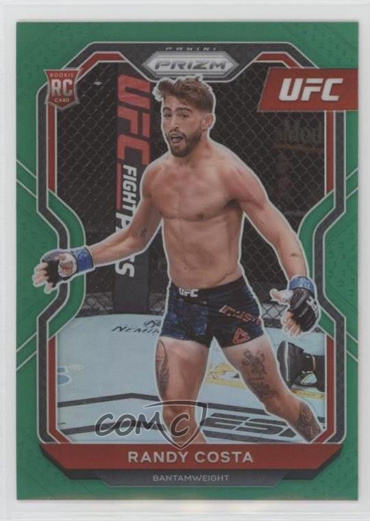 2021 Panini Prizm UFC Green Prizm Randy Costa #89 Rookie RC 08wd