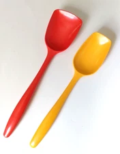 2 Vtg Mepal-Melamine Soup Spoons Cooking Utensil 2524 2518 Made in Denmark Rosti