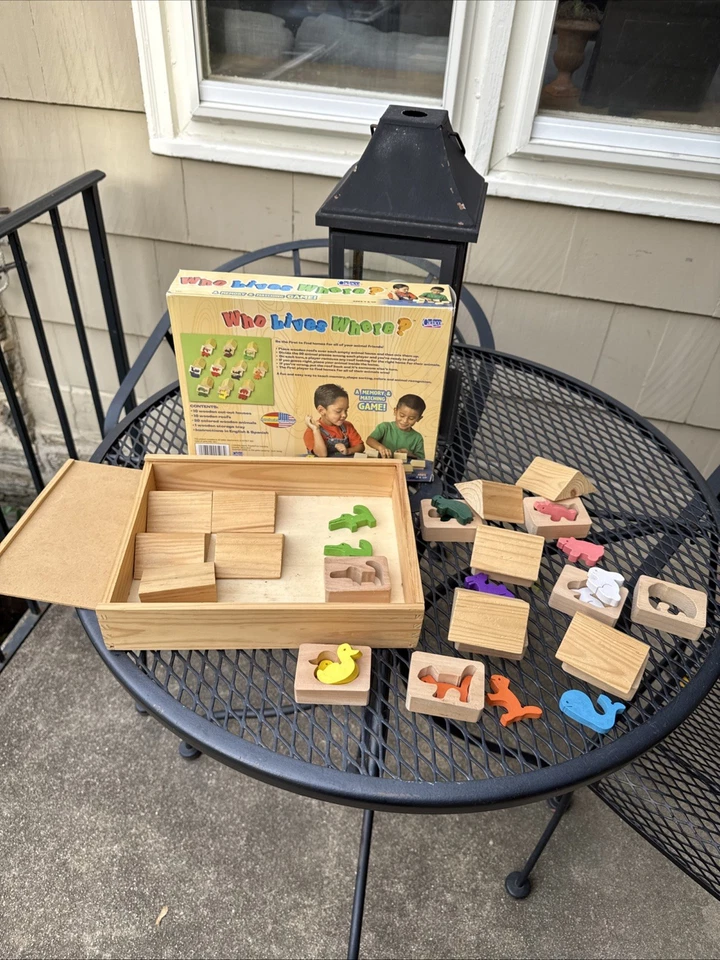 Cadaco Who Lives Where? Matching Memory Game w/ Box - Missing Elephants - Image 4 of 4