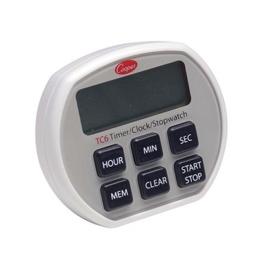 Cooper-Atkins Digital Timer / Clock / Stopwatch with Splash proof Case, 24 Hours