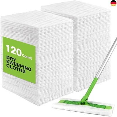 HOMEXCEL Trockene Kehrtücher, kompatibel mit Sweeper, Einweg-Staubwedel,