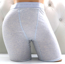 Victoria's Secret Logo Cotton/Modal Boxer Brief Panty Heather Blue S M L XL XXL
