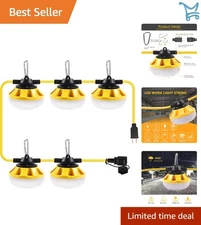 Construction String Lights LED 50FT Waterproof Durable Outdoor Work Lighting