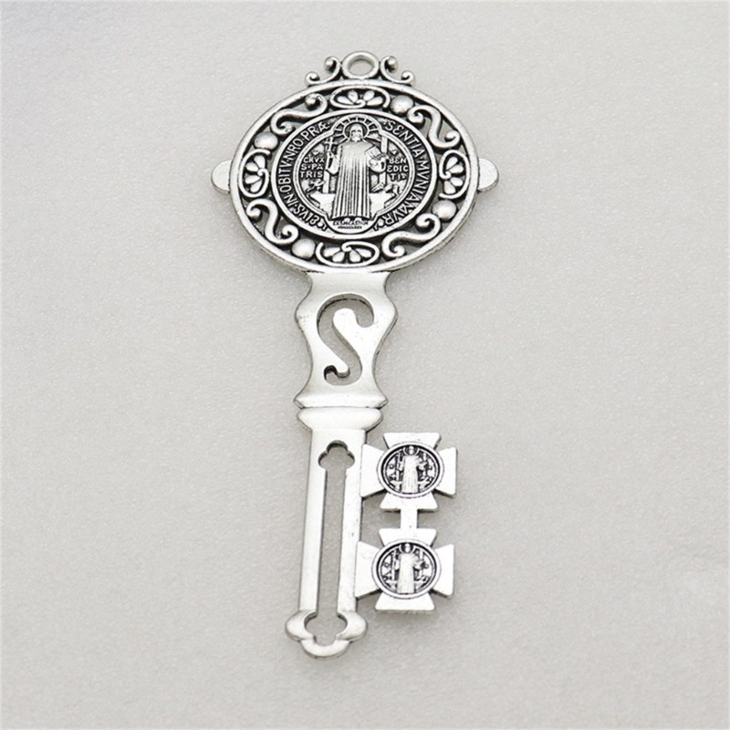 2Pcs Elegant Christ Key Wall Door Hanger Multi Purpose Metal Necklace ...