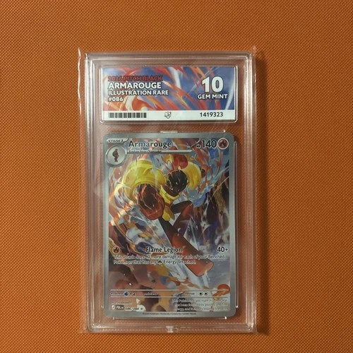 Pokémon TCG Armarouge 086/084 Illustration Rare Pitch Black ACE 10 GEM MINT