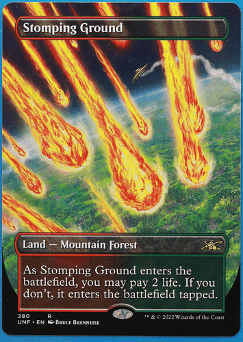 Stomping Ground (Borderless) Unfinity NM Extended / Full Art (506793) ABUGames - Picture 1 of 2