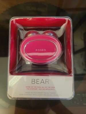 Preloved Original Authentic  Foreo Bear Microcurrent  Like New In Box Fuschia