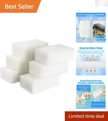 6-Pack AquaClear 70 Compatible Aquarium Filter Pads - Maintain a Sparkling Tank