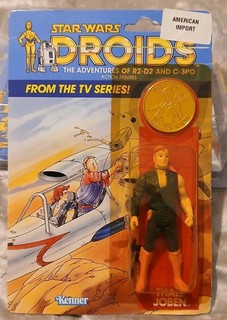 Kenner Star Wars Droids Thall Joben US Card Back 1985 12 Back