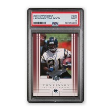 2001 Upper Deck Ladainian Tomlinson Rookie RC #230 HOF PSA 9
