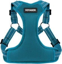  NEW STEP IN HARNESS  DOG  REFLECTIVE  ADJUSTABLE  TURQUOISE  MEDIUM