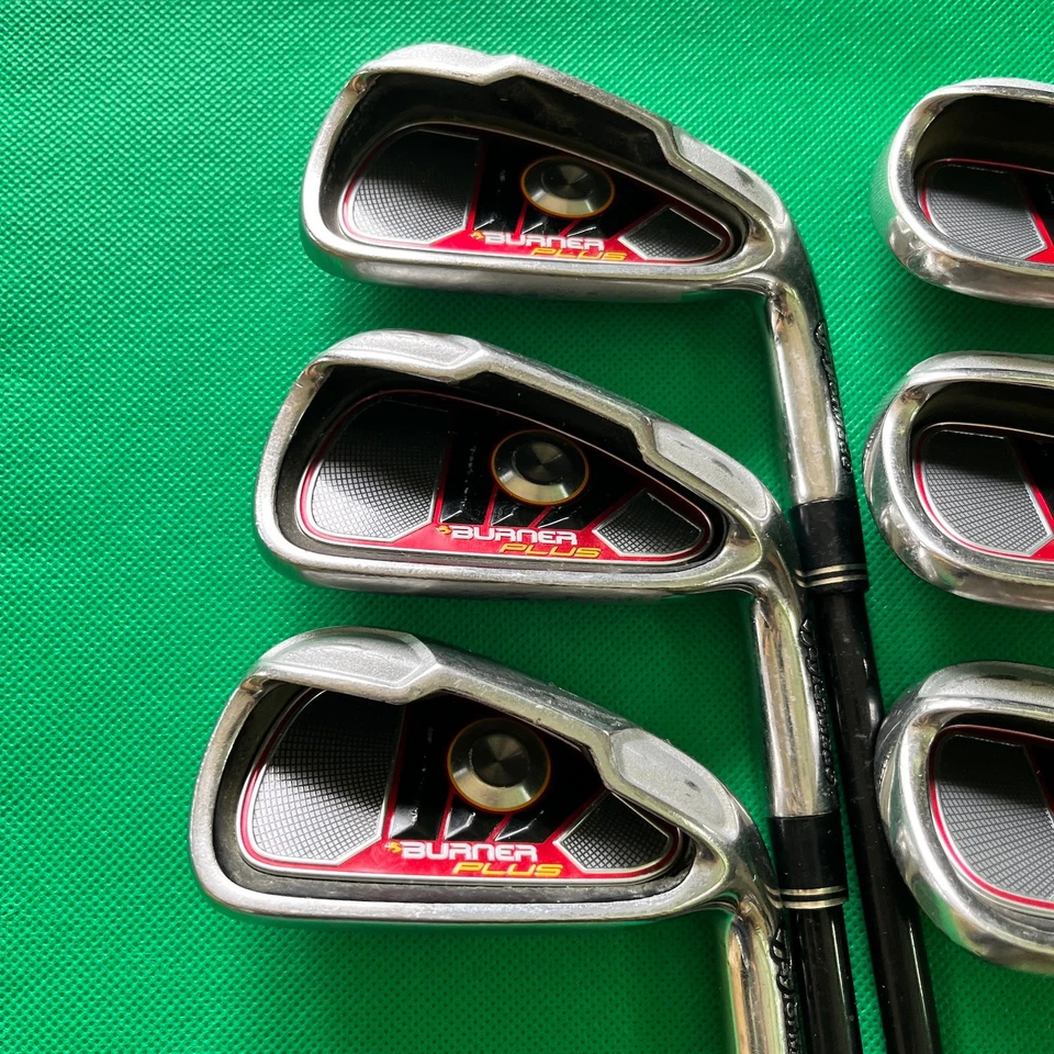 TaylorMade BURNER Plus Iron Set 6pcs 5-Pw 6pcs Flex S Stiff Reax 60 Golf Clubs - Image 3 of 4