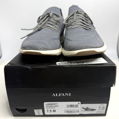 Alfani Lambertt Storm Gray Lace Up Sneaker, Men's Size - 7.5 M US