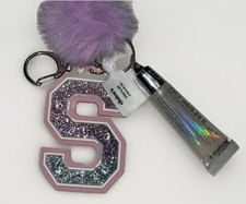 Claire s Pink Glitter Initial Letter S With C...
