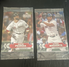 Topps 2017 National Baseball Card Day Red Sox Sealed Packs Pedroia Bogaerts