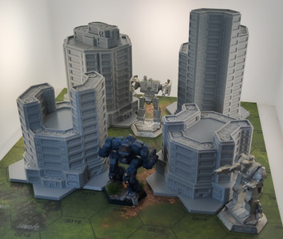 Tower set hex #2 6mm terrain FAST SHIP|Alternate Wargaming Miniature