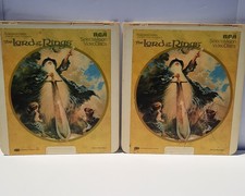 Vintage Lord Of The Rings 1982 RCA SelectaVision CED VideoDisc 2 Part Set