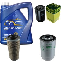Mann Inspektionspaket 5L Mannol Defender 10W-40 FüR VW Transporter III Bus