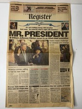 January 21, 1993 The Orange County Register Clinton Inauguration
