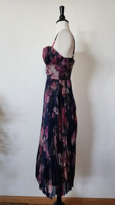 anthro blue floral dress ALC Reagan Dress  Two Skirts
