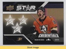 2022 Upper Deck Credentials 3rd Star of the Night Mason McTavish #3S-3 READ 1d0j