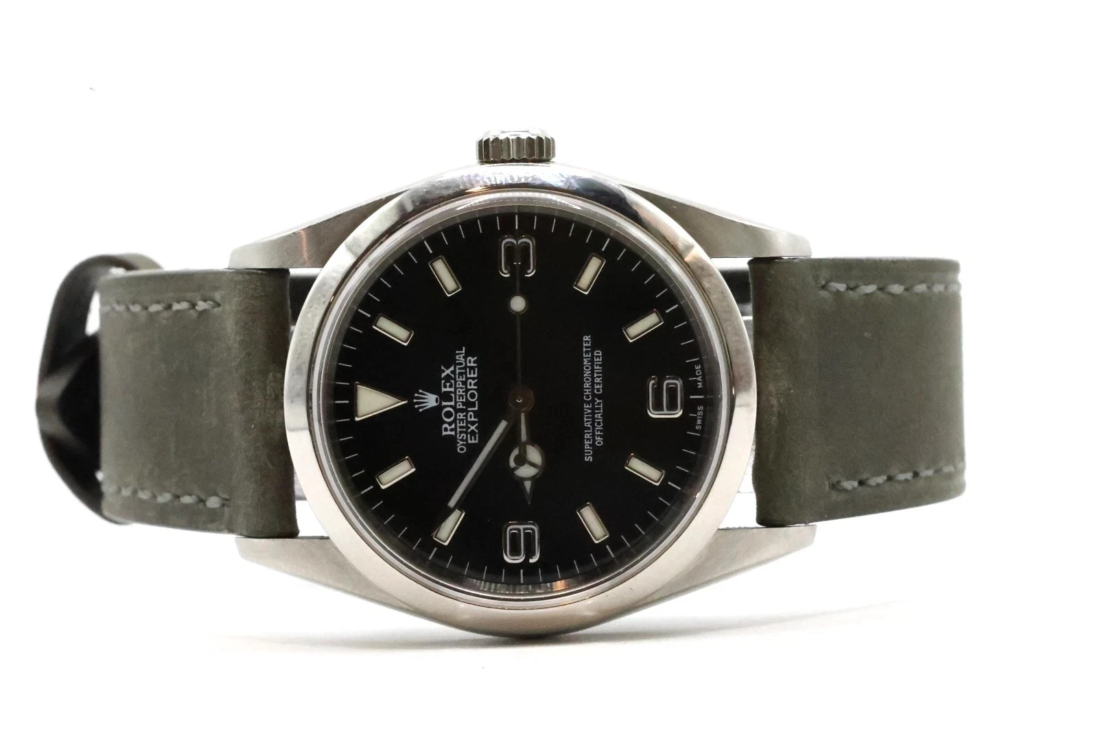 114270 Rolex Explorer Stainless Steel Black Dial Men's Watch 36mm #WI458