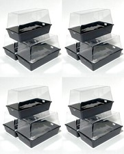 12pc AutoWorld, AFX, etc HO Slot Car JEWEL CASE Clear Protective Display Box NEW
