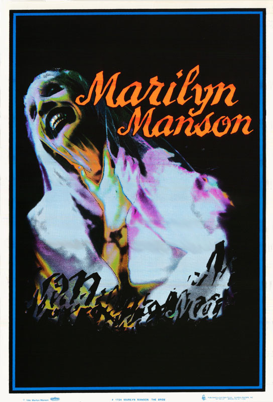Marilyn manson ポスター POSTER:MUSIC: MARILYN MANSON - THE BRIDE- BLACKLIGHT