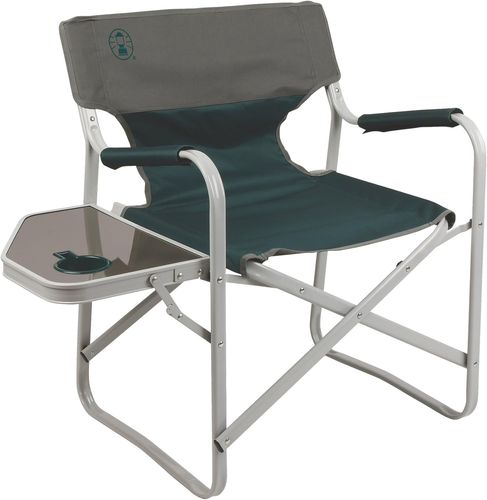 Coleman Outpost Elite Folding Camp Chair with Side Table & Cup Holder, Weather-R