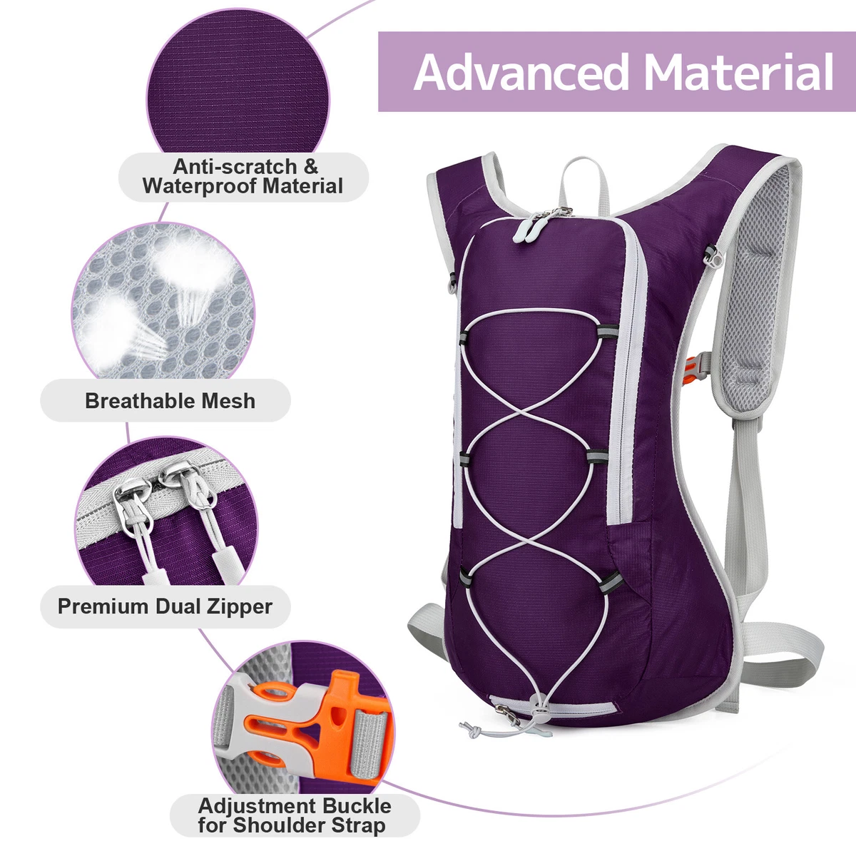 New 10L Hydration BackPack Camping Running Cycling Daypack 2L
