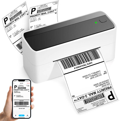ByteCintia Bluetooth Thermische Labelprinter 4x6 - Draadloze Verzendlabelprinter Voor Shopify, Etsy, Amazon