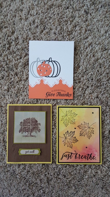 3 Handmade Stampin' Up Fall Cards, Colorful Season, Pick a Pumpkin