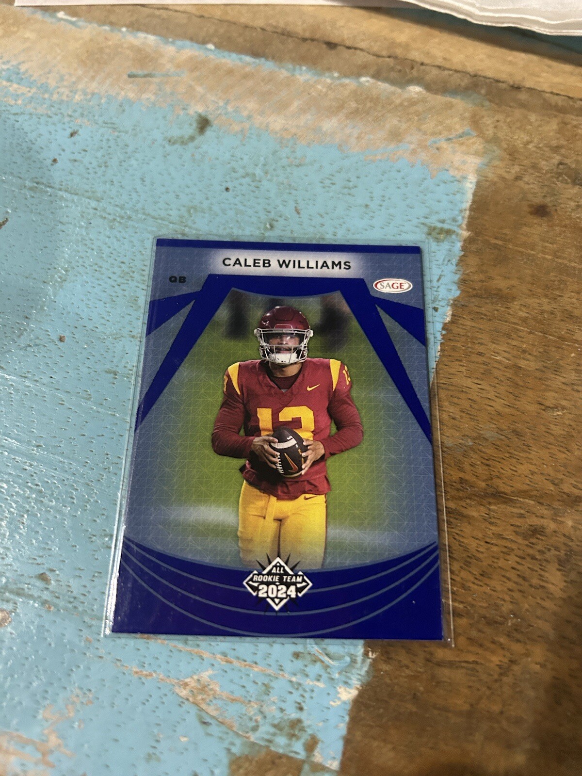 2024 Sage Low Series All Rookie Team Caleb Williams #107 Blue RC