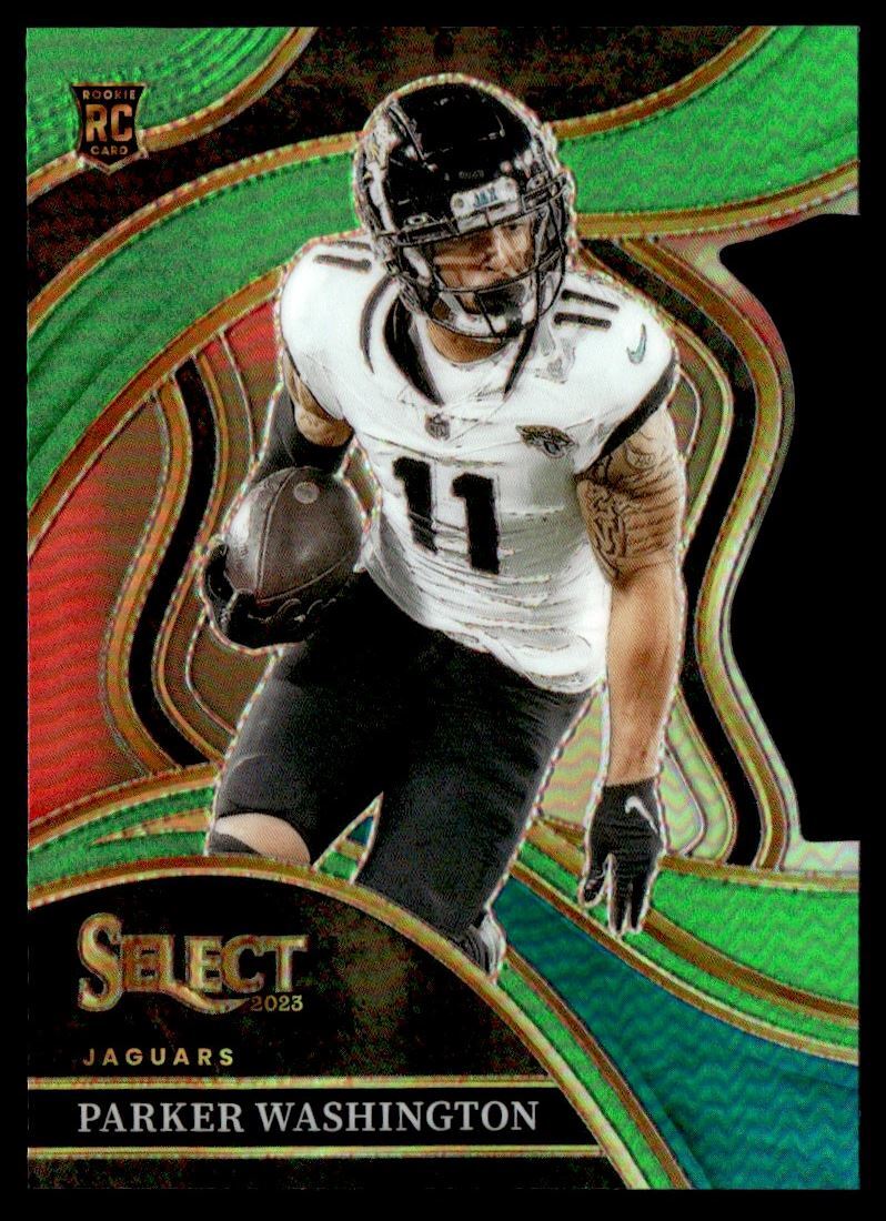 Parker Washington Panini Select #227 Neon Green Die Cut