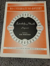 Karl Wiedenfeld musica tenera potpourris spartito musicale