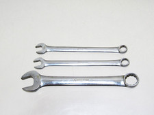 3 Vintage Snap-On Combination Wrenches OEX-13M & OEX-100 SO232  T4449
